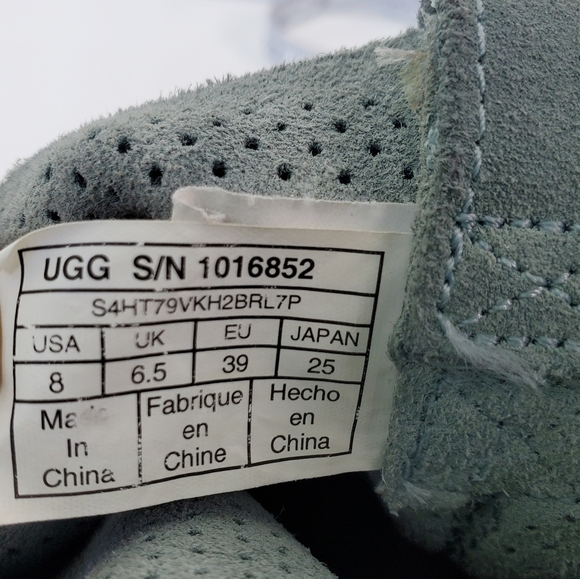 UGG Leather Laser Cut Leather Insoles Slip On Boots - Picture 5 of 11